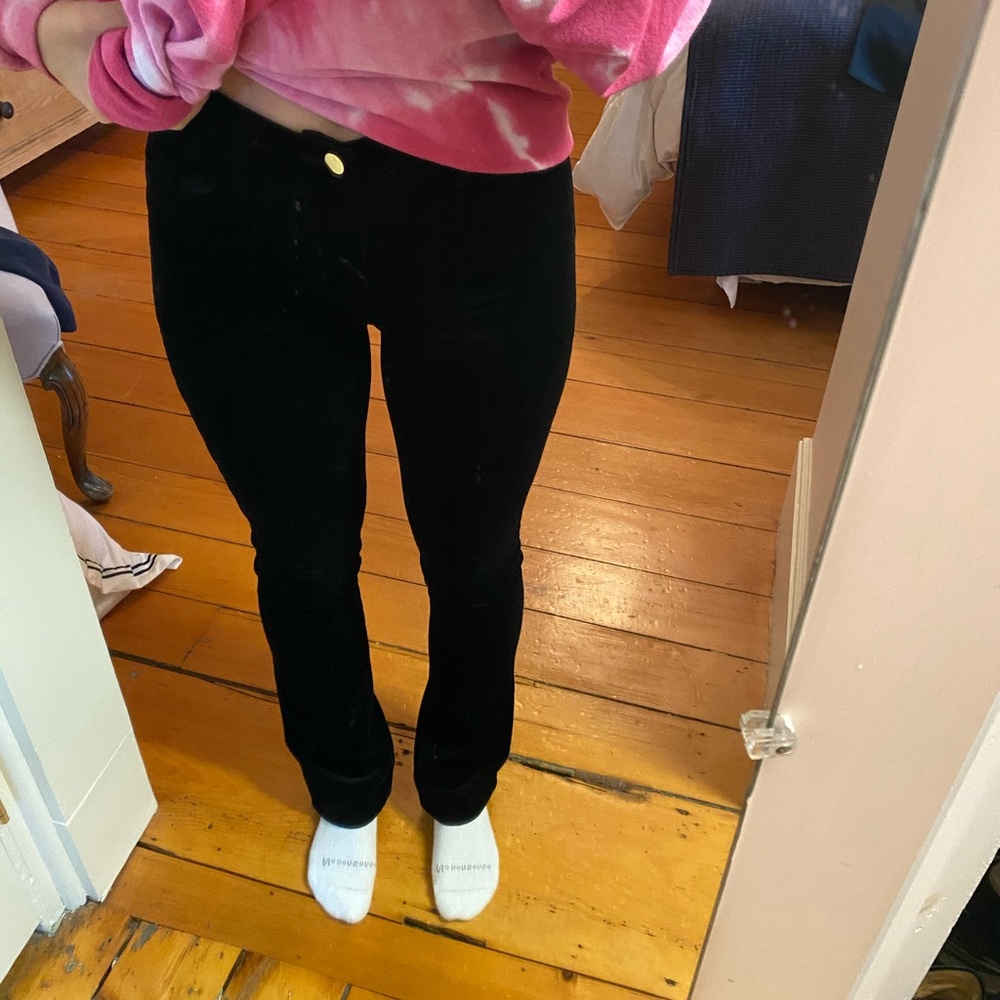 J BRAND Black Velvet Pants